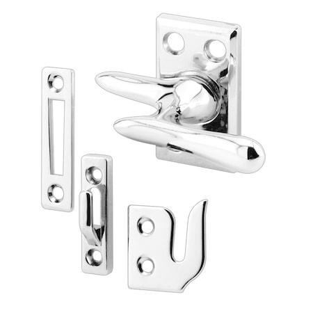 Prime-Line Casement Lock, Chrome, 3 Keepers, Screws (1 Set) H 3684